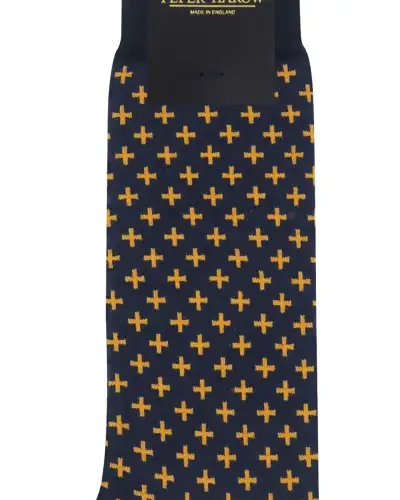 Men PEPER HAROW Crosslet Mens Socks - Navy £16.00