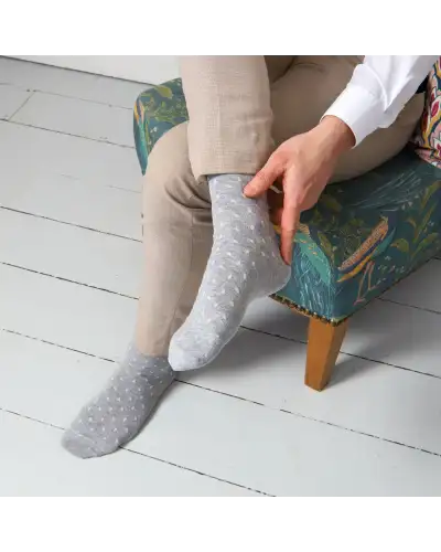 Men PEPER HAROW Notting Hill Mens Socks - Grey £14.00