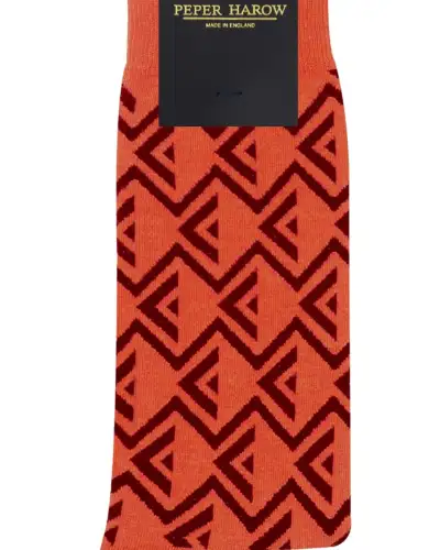 Men PEPER HAROW Camden Mens Socks - Orange £17.00