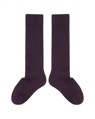 Women PEPER HAROW Womens Wool Boot Socks - Purple £21.00