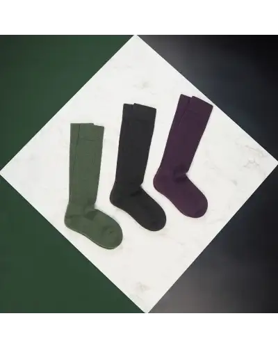 Women PEPER HAROW Womens Wool Boot Socks - Purple £21.00