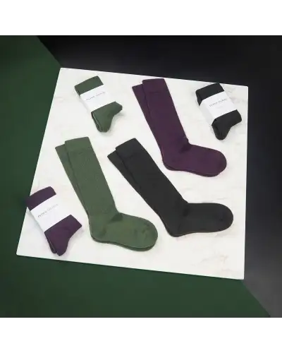 Women PEPER HAROW Womens Wool Boot Socks - Purple £21.00