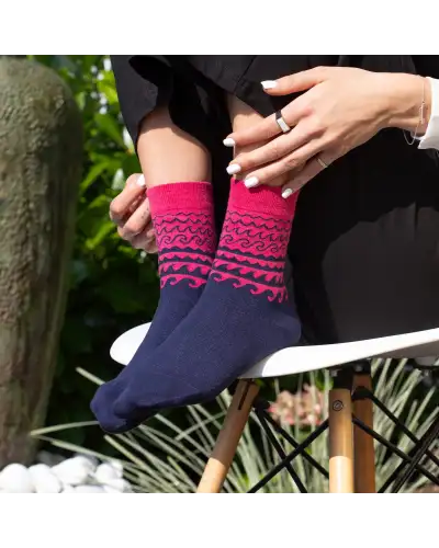 Women PEPER HAROW Wave Womens Socks - Pink £15.00