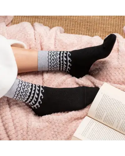 Women PEPER HAROW Wave Womens Socks - Grey £15.00
