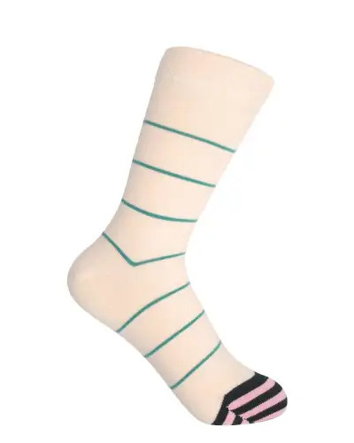 Women PEPER HAROW Thin Stripe Womens Socks - Cream £15.00