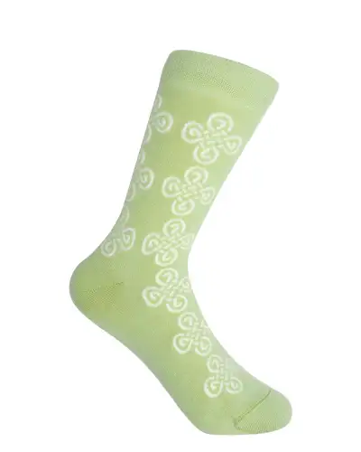 Women PEPER HAROW Knot Womens Socks - Lime £15.00