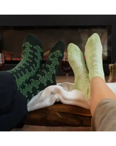 Women PEPER HAROW Knot Womens Socks - Lime £15.00