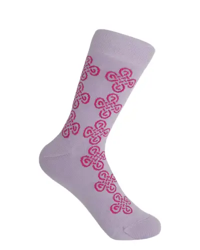 Women PEPER HAROW Knot Womens Socks - Lilac £15.00