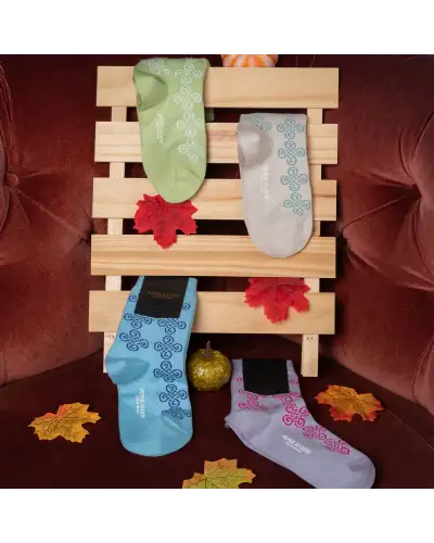 Women PEPER HAROW Knot Womens Socks - Lilac £15.00