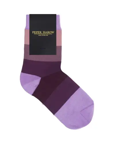 Women PEPER HAROW Block Stripe Womens Socks - Twilight £15.00