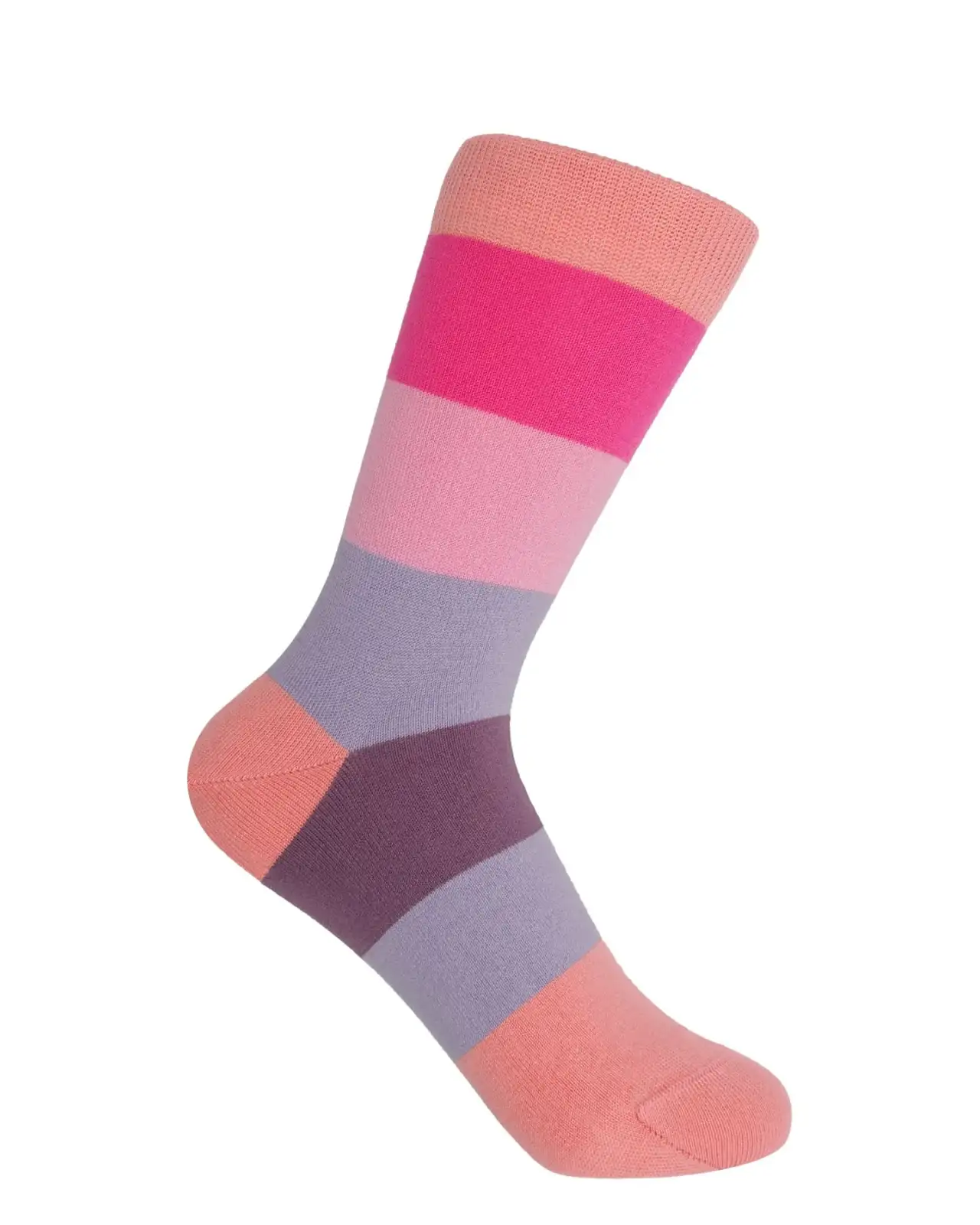 Women PEPER HAROW Block Stripe Womens Socks - Peony £15.00