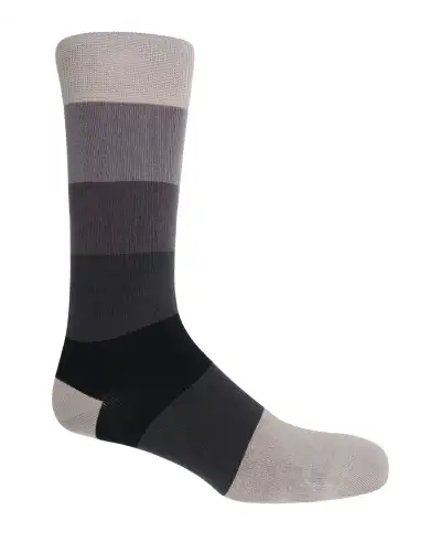 Men PEPER HAROW Block Stripe Mens Socks - Ash £16.00