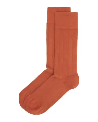 Men PEPER HAROW Indulgent Cashmere Mens Socks - Orange £21.00