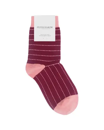 Women PEPER HAROW Dash Womens Socks - Maroon £13.00