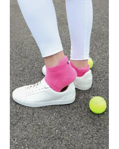 Women PEPER HAROW Organic Womens Trainer Sport Socks - Pink £11.00