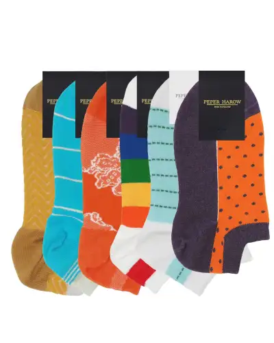 Women PEPER HAROW Womens Trainer Socks Bundle - Vibrant £49.00