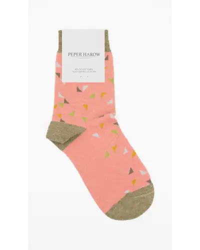 Women PEPER HAROW Trilateral Womens Socks - Pink £13.00