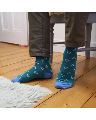 Men PEPER HAROW Elements Mens Socks - Teal £14.00