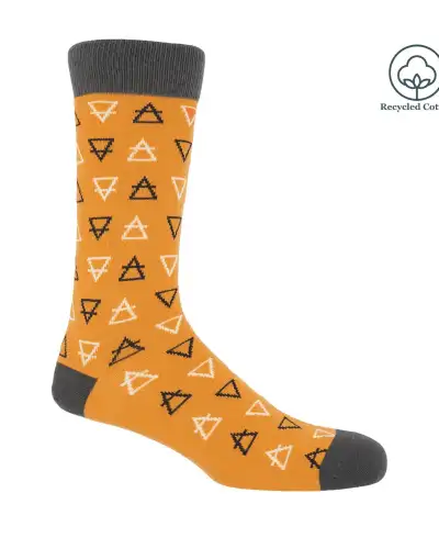 Men PEPER HAROW Elements Mens Socks - Mustard £14.00