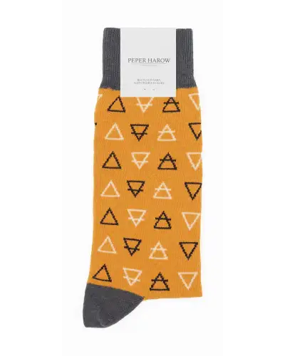 Men PEPER HAROW Elements Mens Socks - Mustard £14.00