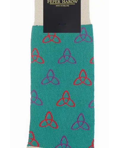 Men PEPER HAROW Tri Mens Socks - Teal £16.00