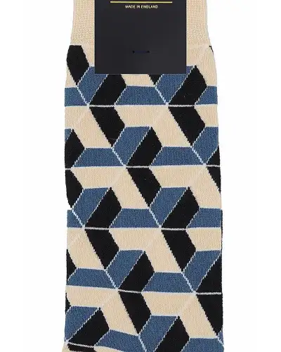 Men PEPER HAROW Vertex Mens Socks - Beige £17.00