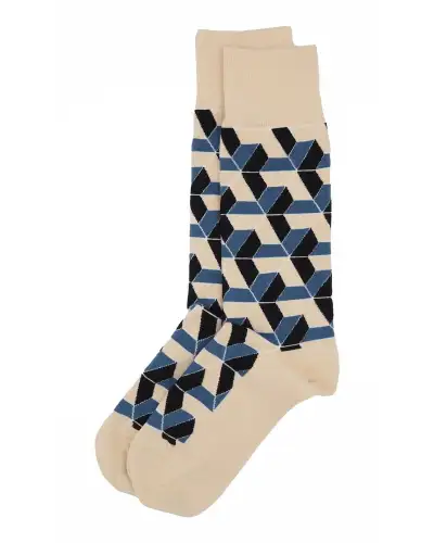 Men PEPER HAROW Vertex Mens Socks - Beige £17.00