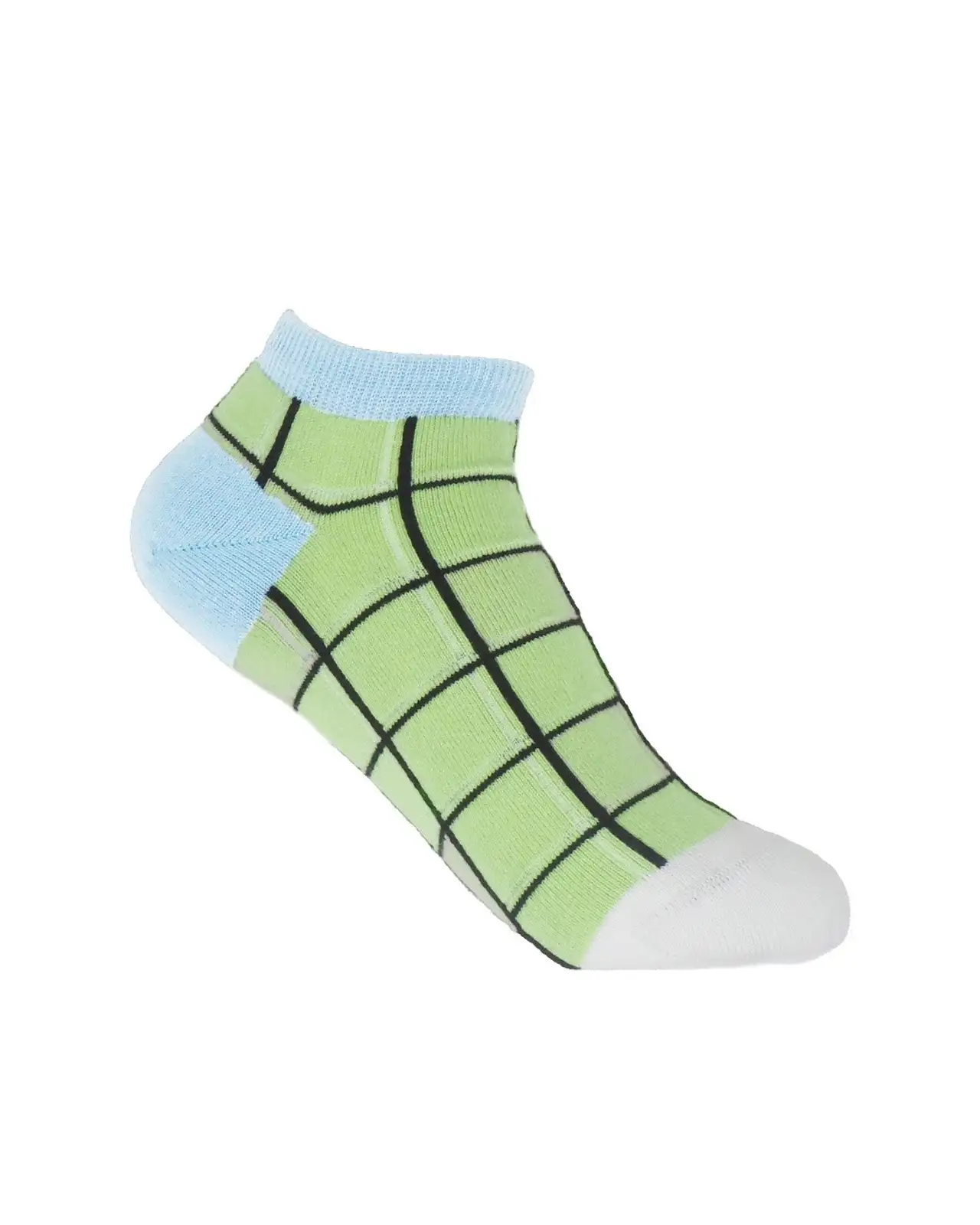Women PEPER HAROW Grid Womens Trainer Socks - Lime £11.00