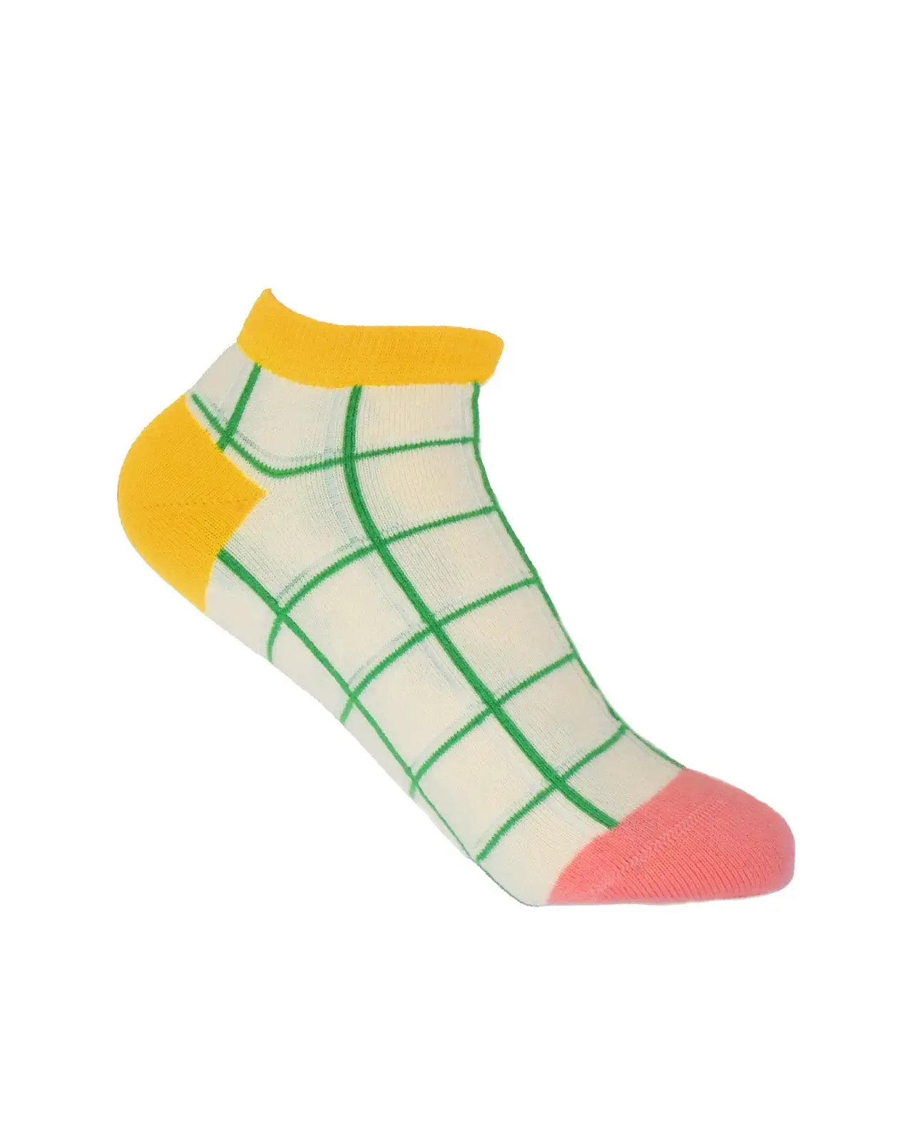 Women PEPER HAROW Grid Womens Trainer Socks - Cream £11.00