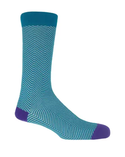 Men PEPER HAROW Lux Taylor Mens Socks - Marine £16.00