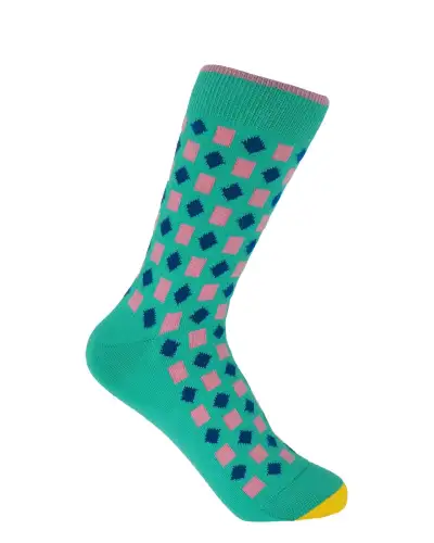 Women PEPER HAROW Diamonds Womens Socks - Teal £15.00