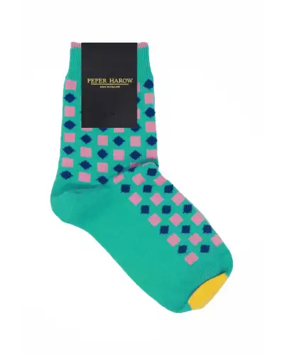 Women PEPER HAROW Diamonds Womens Socks - Teal £15.00