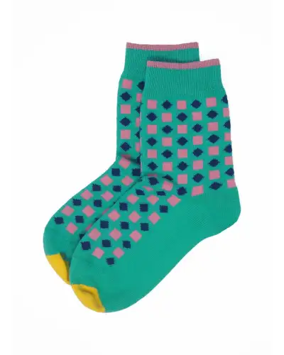 Women PEPER HAROW Diamonds Womens Socks - Teal £15.00