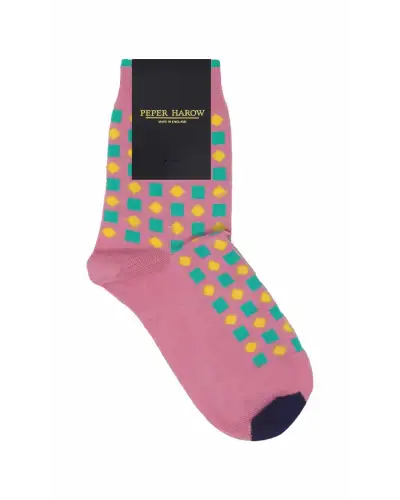Women PEPER HAROW Diamonds Womens Socks - Pink £15.00
