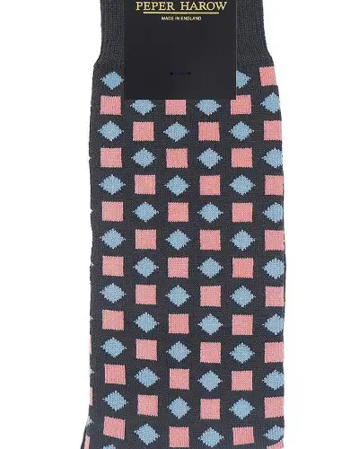 Men PEPER HAROW Diamonds Mens Socks - Grey £16.00