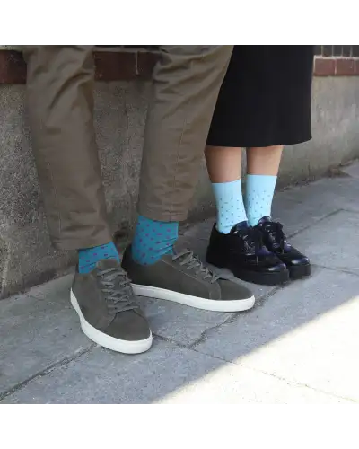 Men PEPER HAROW Pin Polka Mens Socks - Teal £16.00