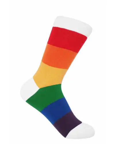 Women PEPER HAROW Block Stripe Womens Socks - Rainbow £15.00