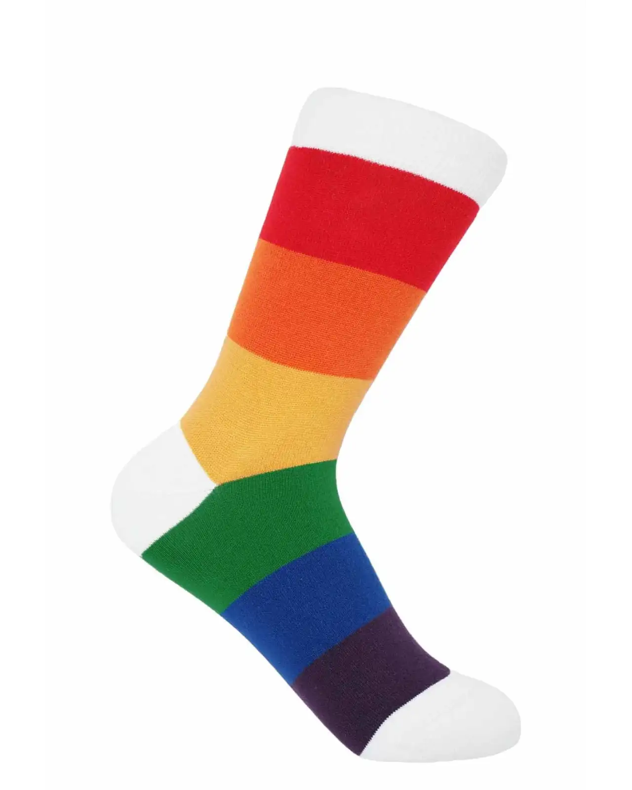 Women PEPER HAROW Block Stripe Womens Socks - Rainbow £15.00