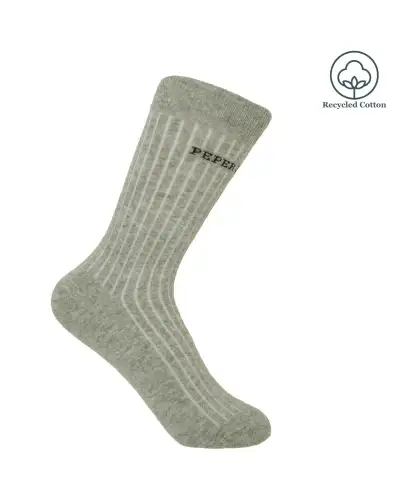 Women PEPER HAROW Recycled Ribbed Womens Socks - Grey £13.00