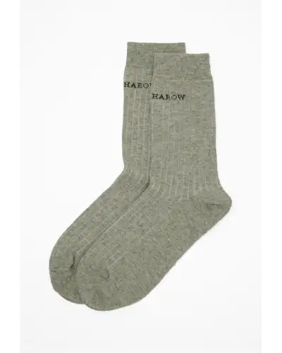 Women PEPER HAROW Recycled Ribbed Womens Socks - Grey £13.00