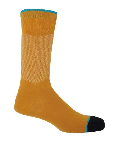 Men PEPER HAROW Chevron Mens Socks - Amber £16.00