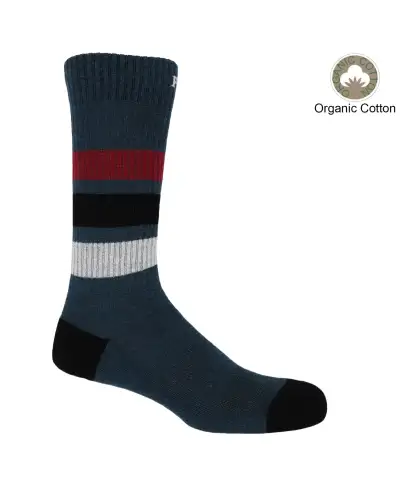 Men PEPER HAROW Striped Organic Mens Sport Socks - Navy £16.00