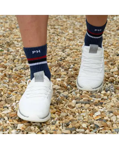 Men PEPER HAROW Striped Organic Mens Sport Socks - Navy £16.00