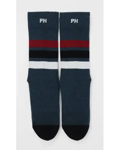Men PEPER HAROW Striped Organic Mens Sport Socks - Navy £16.00