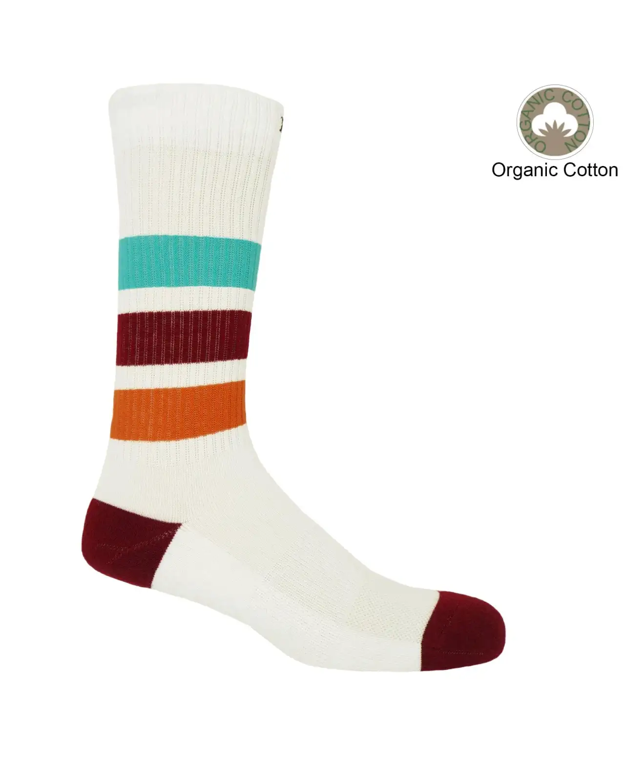 Men PEPER HAROW Striped Organic Mens Sport Socks - White £16.00