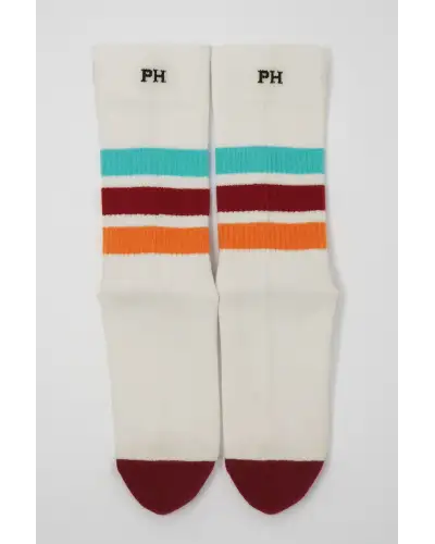 Men PEPER HAROW Striped Organic Mens Sport Socks - White £16.00