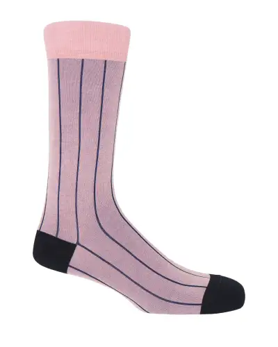Men PEPER HAROW Pin Stripe Mens Socks - Pink £16.00