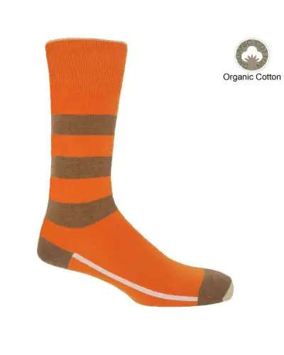 Men PEPER HAROW Equilibrium Organic Mens Socks - Orange £17.00