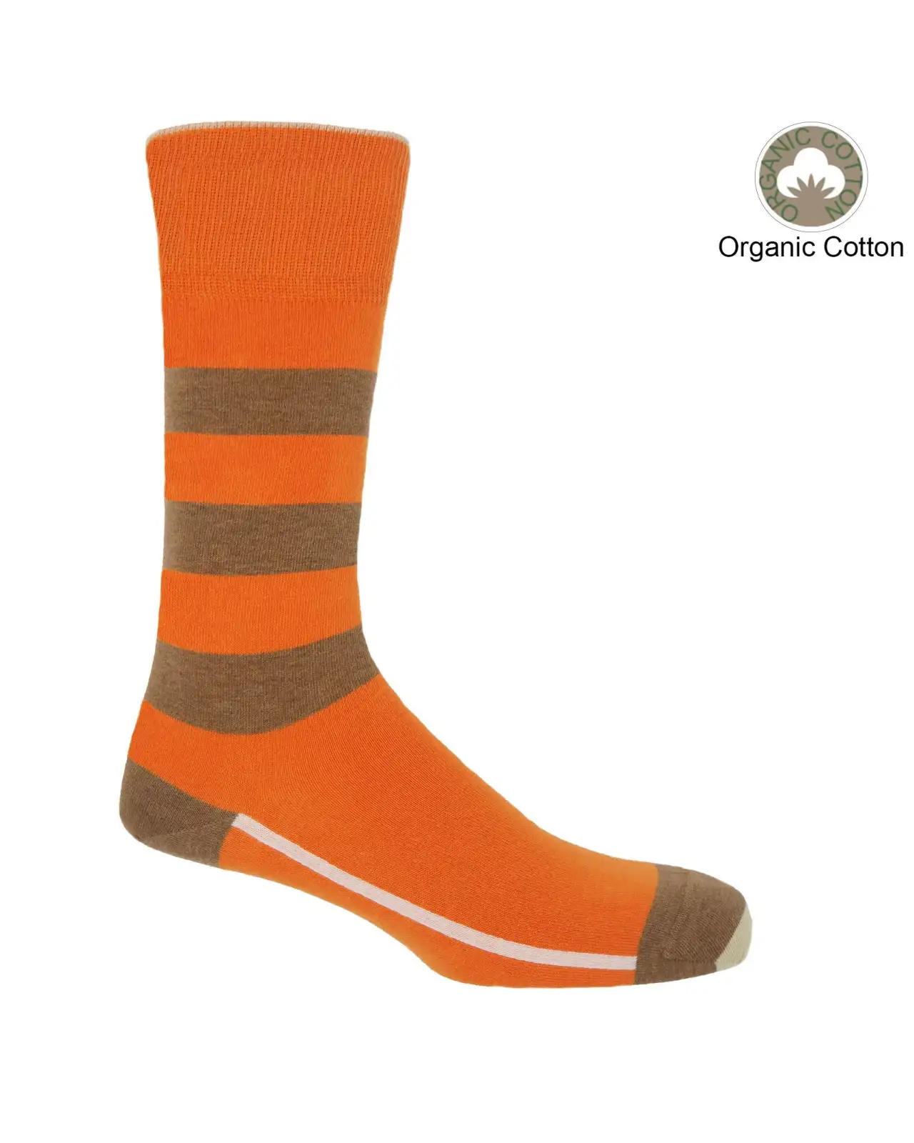 Men PEPER HAROW Equilibrium Organic Mens Socks - Orange £17.00