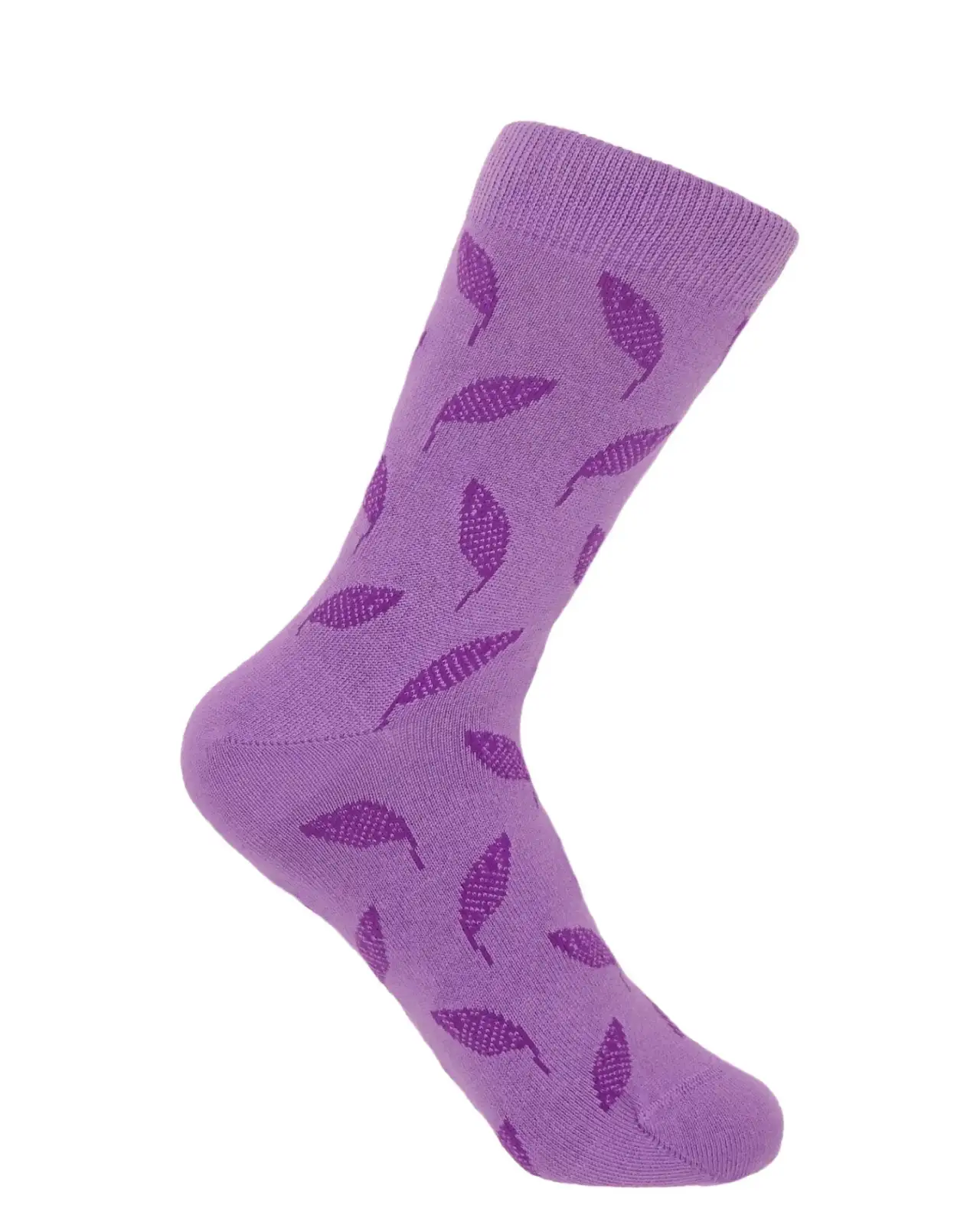 Women PEPER HAROW Leaf Womens Socks - Violet £15.00